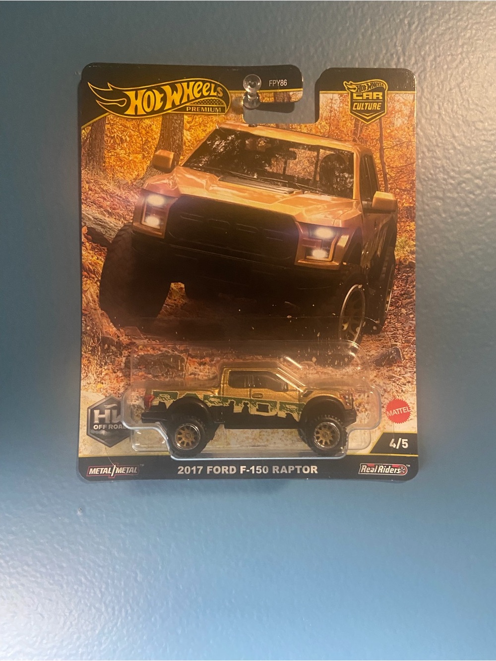 Hot Wheels 2017 Ford F-150 Raptor Kids Toy Truck - Gold/Black